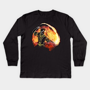 Firebending Orb Kids Long Sleeve T-Shirt